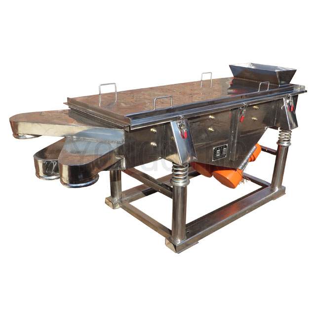 2 stage linear vibration sieve machine for plastic pellet